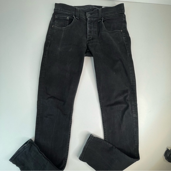 Rag & Bone Fit 1 Extra Slim Skinny Fit Black Authentic Stretch Jean - Picture 4 of 17